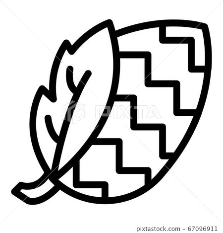 Ivy cone icon, outline style 67096911