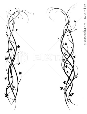 ornament frame from ivy plants on white. vector ornament frame from ivy plants on white. vector 67098146
