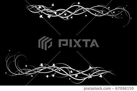 white ivy weaving frame on a black background new 67098150