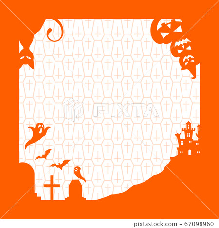 Halloween style illustration frame 67098960