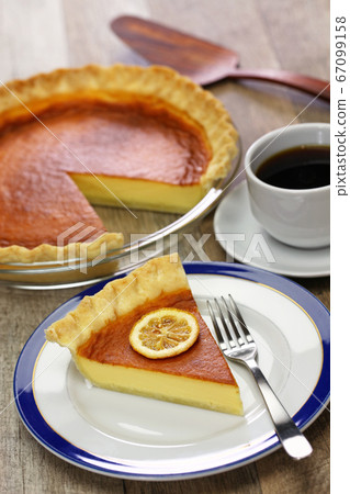 Lemon butter milk pie 67099158