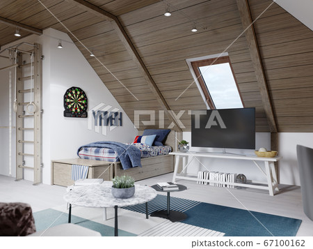 The design of the children's room for the teenager 67100162