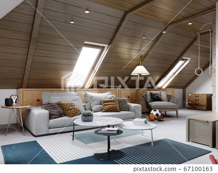 The design of the children's room for the teenager 67100163