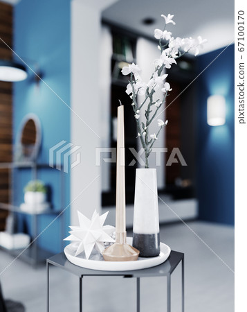 Side Table Shelving With Shelves In A New Design Stock Illustration 67100170 Pixta