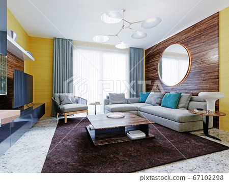Newly designed living room with modern Newly designed living room with modern 67102298
