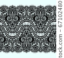 Vector Lace Seamless Pattern 67102480