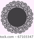 Vector Lace Circle Frame 67103347