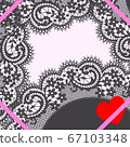 Vector Lace Square Frame 67103348