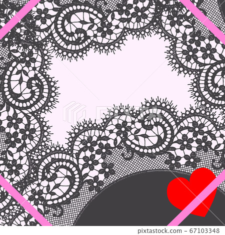Vector Lace Square Frame 67103348