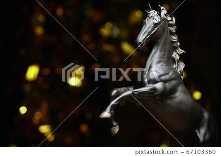 image of black horse dark background  67103360