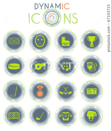 Hockey dynamic icons 67103725