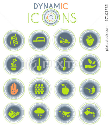 gardening dynamic icons 67103785