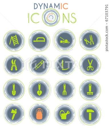 garden tools dynamic icons 67103791