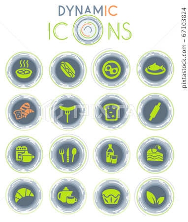 food and kitchen dynamic icons food and kitchen dynamic icons 67103824