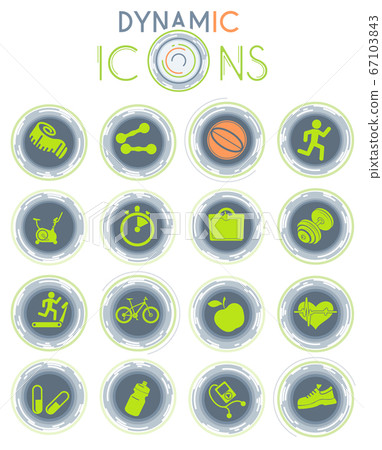 fitness dynamic icons fitness dynamic icons 67103843