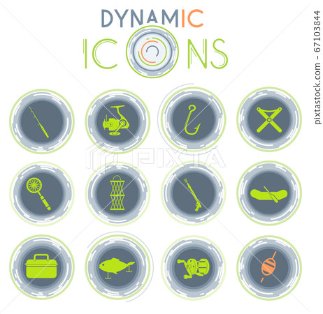 Fishing dynamic icons 67103844