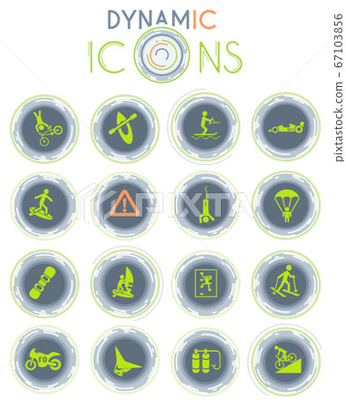 extreme sport dynamic icons 67103856