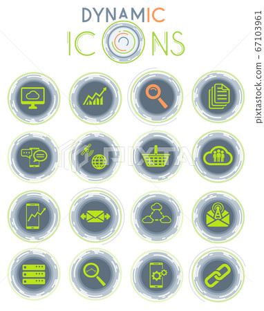 Data analytic dynamic icons Data analytic dynamic icons 67103961