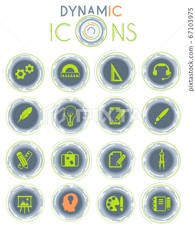 creative process dynamic icons creative process dynamic icons 67103975