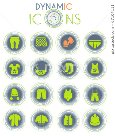 baby clothes dynamic icons baby clothes dynamic icons 67104111