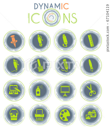 art tools dynamic icons art tools dynamic icons 67104119