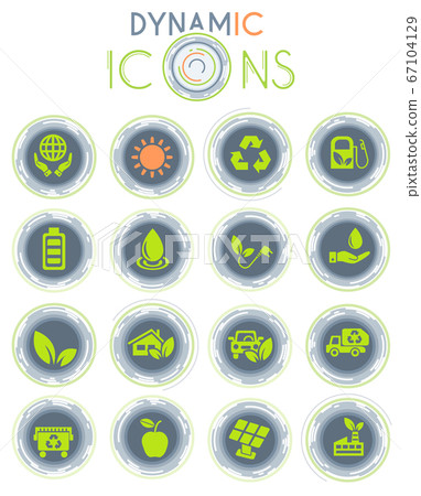 alternative energy dynamic icons 67104129
