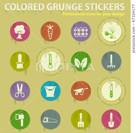 gardening icon set 67104177