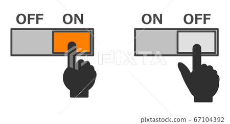 Operate the switch with your fingertips 67104392