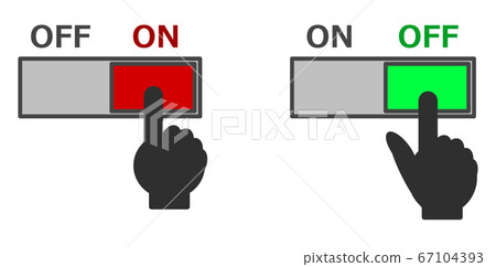 Operate the switch with your fingertips 67104393