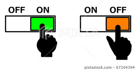 Operate the switch with your fingertips 67104394