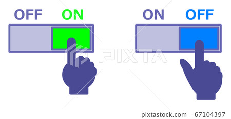 Operate the switch with your fingertips 67104397