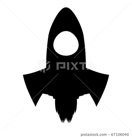 Starting rocket symbol icon. 67106040