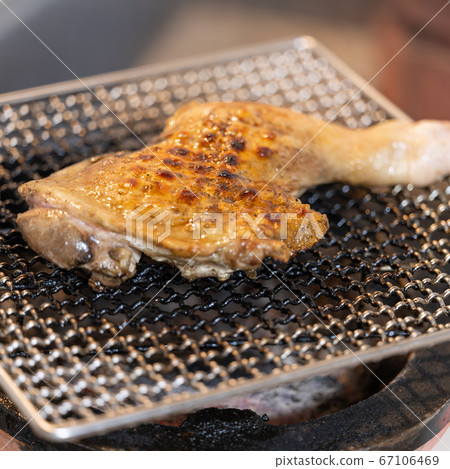 Charcoal grilled chicken drumsticks with bones Charcoal grilled chicken drumsticks with bones 67106469