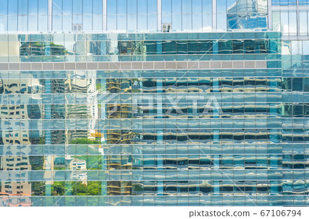 Abstract window exterior of building architecture 67106794