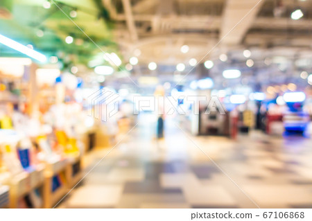 Abstract blur shopping mall in department store 67106868