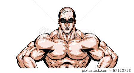 Swimming, swimming, olympic, sports, representative from japan, cartoon, muscle, bodybuilding, macho, pose, Swimming, swimming, olympic, sports, representative from japan, cartoon, muscle, bodybuilding, macho, pose, 67110738