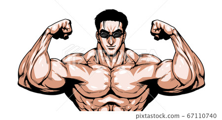 Swimming, swimming, olympic, sports, representative from japan, cartoon, muscle, bodybuilding, macho, pose, Swimming, swimming, olympic, sports, representative from japan, cartoon, muscle, bodybuilding, macho, pose, 67110740