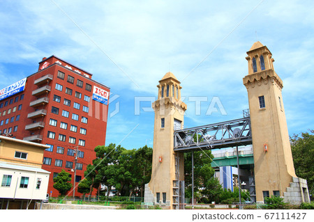 Nagoya cityscape, Matsushige lock and its surroundings 67111427