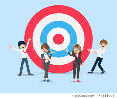 Salary Man The employees are standing around a Salary Man The employees are standing around a 67111991
