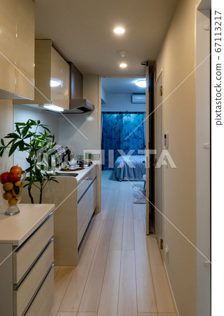 公寓樣板間1K廚房部分垂直位置 67113217