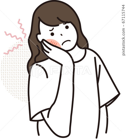 A toothache woman with toothache 67115744