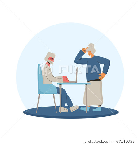 Senior people spend time together. Mature man an 67119353