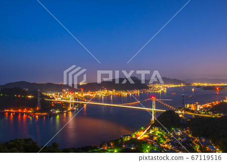 海峽夜景下關H山公園 海峽夜景下關H山公園 67119516