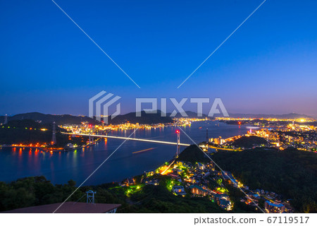 海峽夜景下關H山公園 海峽夜景下關H山公園 67119517