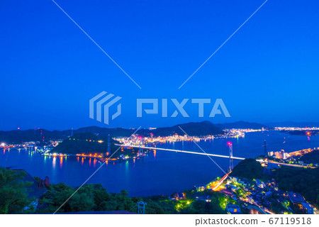 海峽夜景下關H山公園 海峽夜景下關H山公園 67119518