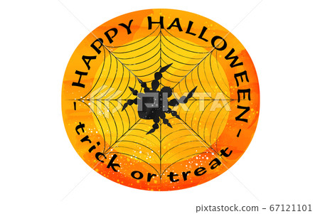 Halloween orange icon of two black cats in mirror Vector Image