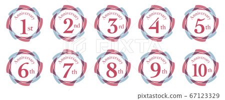 Anniversary 1 to 10th anniversary 67123329