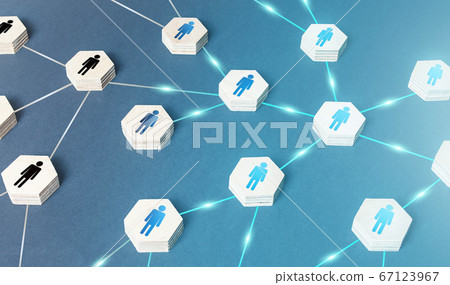 The spread of ideas through a network of people. Leader and leadership. The rapid dissemination of information and reaction of society. Collaboration and cooperation with followers to achieve goals. 67123967
