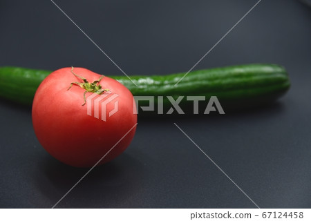 Tomato and cucumber 67124458