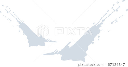 Brush splashes splashes illustration silhouette vector 67124847